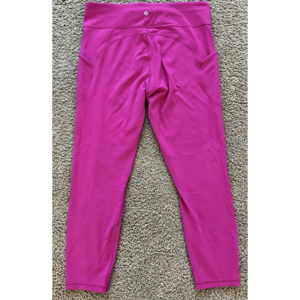 Lululemon Invigorate High Rise Tight Womens Size‎ 14 Ripened Raspberry 25" - Picture 2 of 6